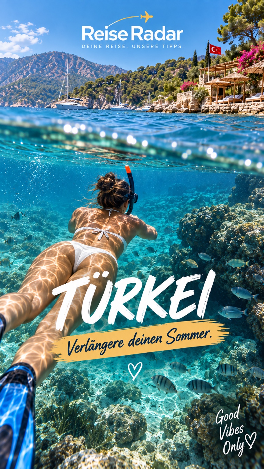 Reise Radar – Türkei: Schnorcheln im türkisblauen Meer vor der Küste